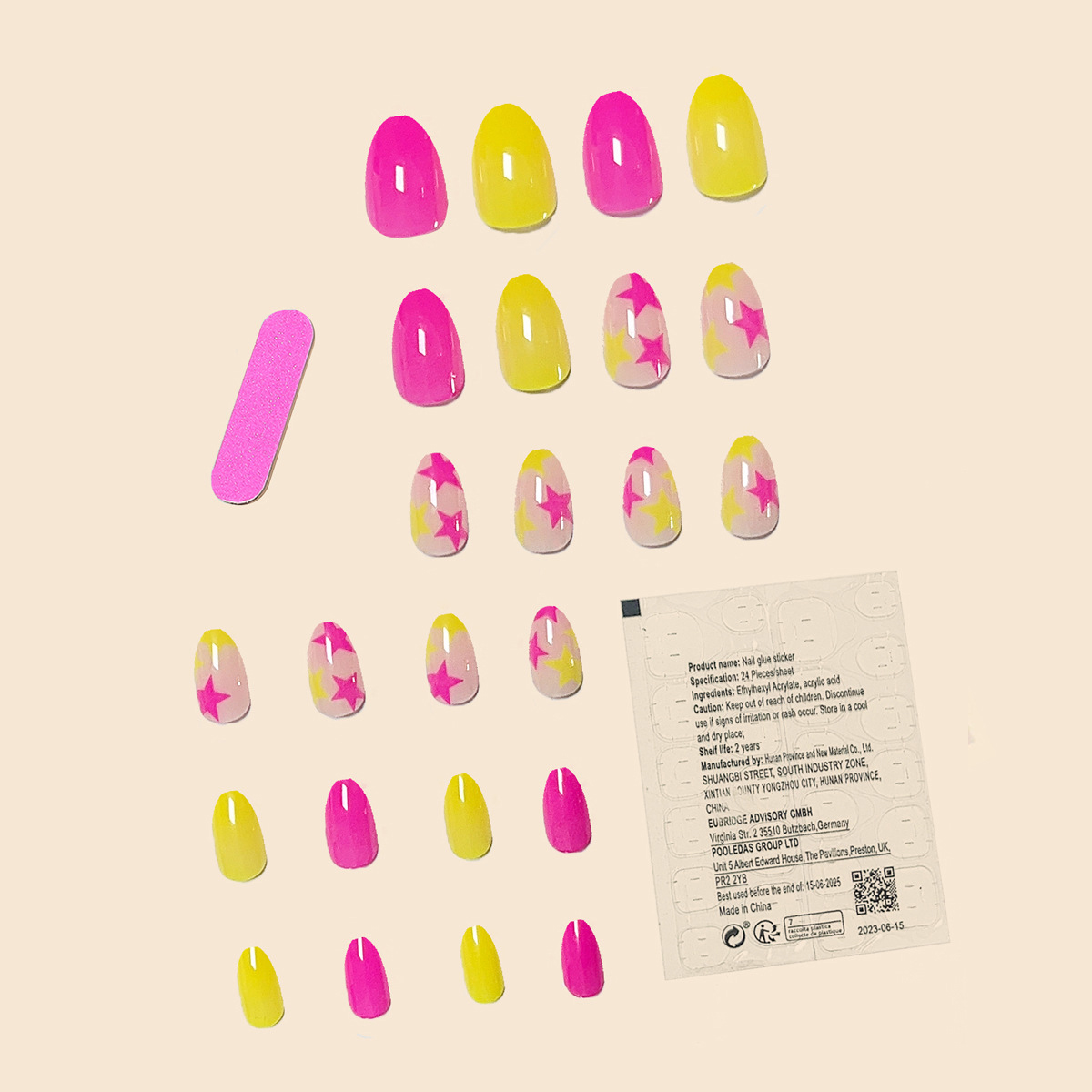 Stellar Neon Multicolor Nails